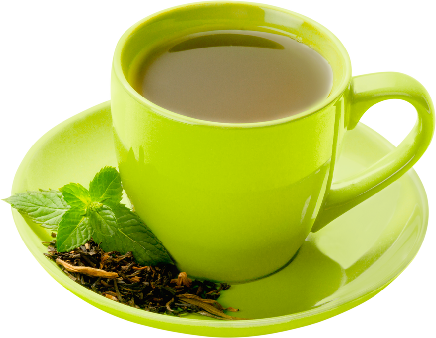 Hot Drink with Mint Leaves and Spice